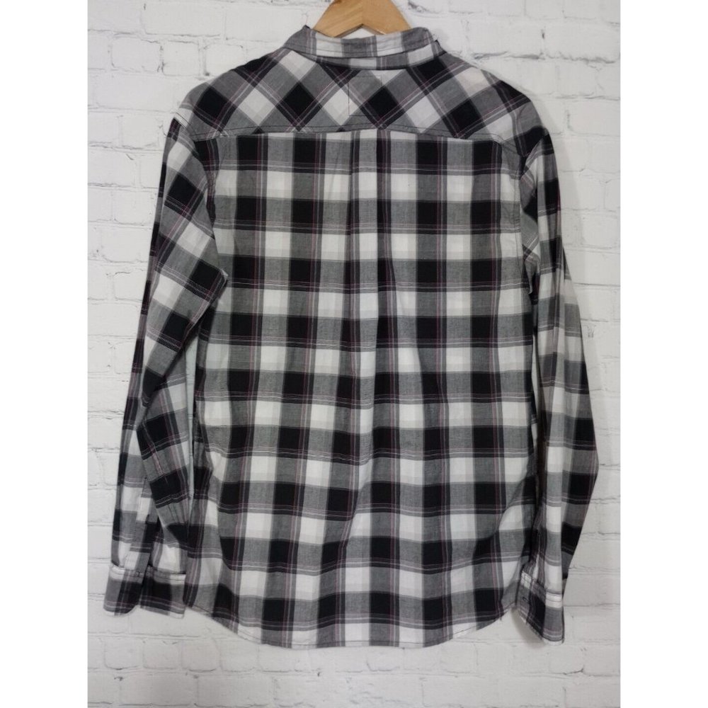 Levis Mens Large Button Up Shirt Plaid Long Sleeve - Picture 2 of 7